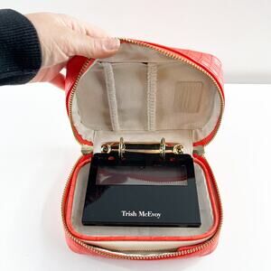 Trish McEvoy Makeup Planner Cosmetic Case Orange